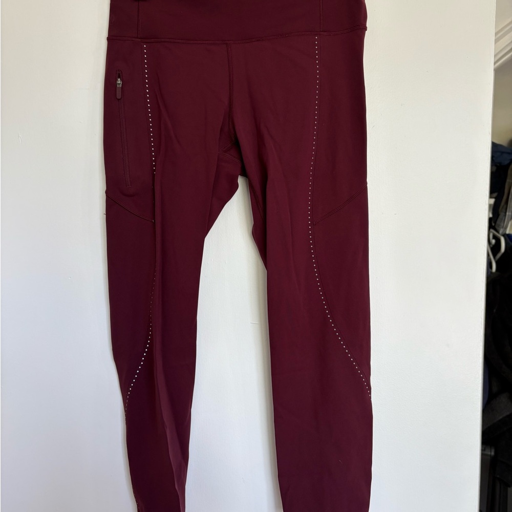 Burgundy lulu leggings